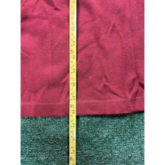 Hugo Boss Sweater Mens 2XL XXL Red Maroon Cotton Solid Knit Slim Crew Pullover - Picture 6 of 6